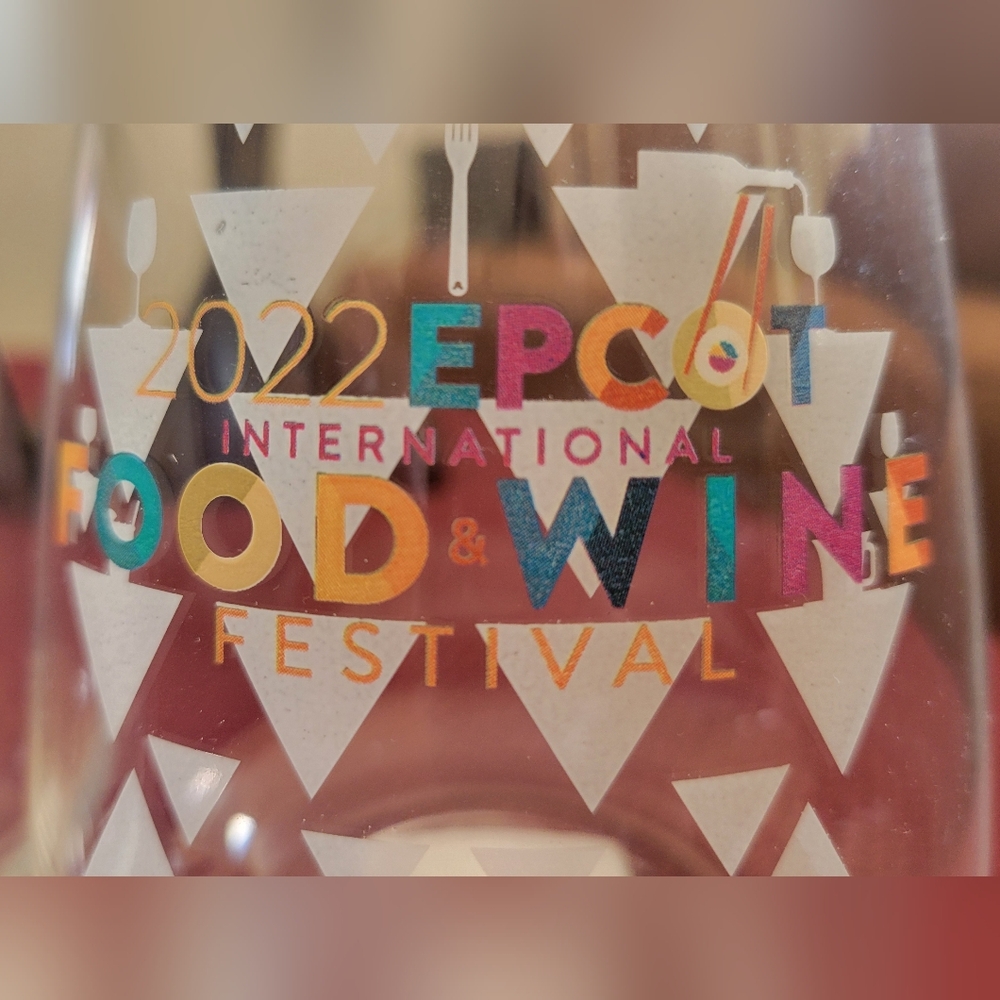 Epcot International Food & Wine Festival Glass 2022 Signed